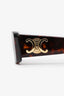 Celine Tortoise Frame Triomphe Rectangular Sunglasses