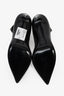 Saint Laurent Black Leather Ankle Strap Pumps Size 37