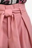 Red Valentino Pink Tie Front Shorts Size 36