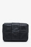 Bottega Veneta Black Leather Mini Cassette Crossbody Bag