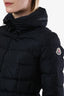 Doudoune longue en nylon noir Moncler taille 0