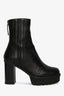 Aquazzura Black Leather Francoise Booties Size 36