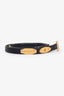 Pre-loved Chanel™ Black Leather Coco Mark Iconic Logo Motifs Belt Size 75/30
