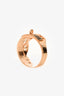 Hermès 18K Rose Gold/Black Spinel Set Kelly Ring Medium Model