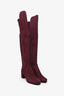 Stuart Weitzman Burgundy Suede 5050 Over the Knee Boots Size 7