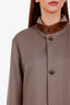 Loro Piana Taupe Cotton Roadster Villa d'Este Zip Up Jacket Size M