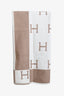Hermès Beige/Brown Merino Wool Avalon Baby Blanket