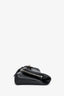 Alexander McQueen Black Leather Skull Double Zip Fold Clutch