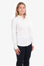 Dolce & Gabbana White Cotton Button-Up Long Sleeve Shirt Size 44