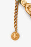 Dolce & Gabbana Gold Tone Ancient Coin Medallion Bracelet