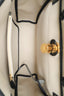 Hermès Black/Beige Canvas Leather Herbag 31