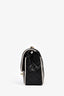 Pre-loved Chanel™ 2025 Black/White Lambskin Leather Crossbody Bag