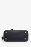 Balenciaga Black Calfskin Leather Ville M Top Handle Bag with Strap