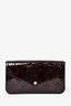 Louis Vuitton Burgundy Monogram Vernis Felicie Wallet On Chain