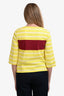 Hermès Yellow Striped Cotton Red 'Linstrvtion' T-Shirt Size 36