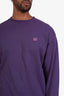 Acne Studios Purple Cotton Logo Crewneck Size XXS Mens
