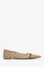 Gucci Beige GG Canvas Vittoria Ballerina Flats Size 42