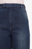 Gucci Blue Denim Pleated Trousers Size 38