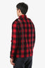 Saint Laurent 2013 Red/Black Wool Plaid Jacket Size 46 Mens