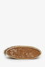 Christian Dior 1998 Beige Velvet Fringed Metal Top Handle Bag