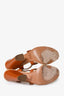 Chloe Tan/Cream Colourblock 2 Buckle Sandals Size 39.5