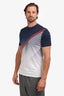 Givenchy Blue/White Logo Ombre T-Shirt Size L Men's