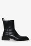 Alexander Wang Black Leather Square Toe Ankle Boots Size 38.5
