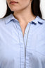 Brunello Cucinelli Blue Cotton Monili Detail Long Sleeve Button Down Shirt Size 3XL