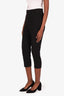 Rick Owens Black Virgin Wool Pleated Straight Leg Pants Size 2