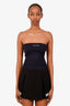 Miu Miu Navy Wool Logo Tube Top Size 36