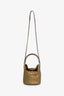 Pre-loved Chanel™ 2018-19 Gold Metallic Paris-Hamburg Python Chic Bucket Bag
