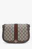 Gucci Beige GG Supreme Web Ophidia Flap Crossbody Bag