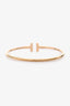 Tiffany & Co. 18K Yellow Gold Diamonds T Wire Bracelet