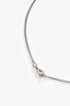 Pre-loved Chanel™ 2009 White/Gold Tone Enamel CC Pendant Necklace