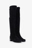 Stuart Weitzman Black Suede Knee High Boots Size 6.5