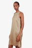 Brunello Cucinelli Bronza Silk Halter Midi Dress Size XS