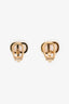 Christian Dior Gold Tone Crystal Clair D Lune Clip On Earrings