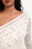 Tularosa White Crochet Off-the-shoulder Dress Size XS