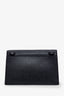 Thom Browne Black Grained Leather Lady Folio Crossbody Bag