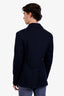 Tconcept Blue Virgin Wool Double Breasted Blazer Jacket Size 52 Mens
