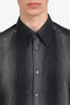Versace Collection Grey Ombre Striped Button Down Shirt Size 40 Mens