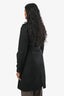 Trench ceinturé Burberry Black « Westminister », taille 2