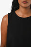 Maje Black Open Back Net Detail Top Size 36