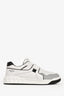 Valentino White Leather One Stud Low Top Sneakers Size 41 Men's