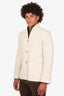Toteme Cream No Lapel Single Breasted Blazer Size 38 Mens