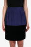 Pre-loved Chanel™ 1980's Purple/Black Velvet Coat Dress and Skirt Ensemble Size 42