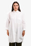 Jil Sander White Cotton Poplin Oversized 'Sunday' Shirt Size 42