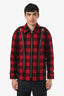 Saint Laurent 2013 Red/Black Wool Plaid Jacket Size 46 Mens