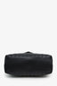 Saint Laurent Black Chevron Leather Medium Loulou Bag