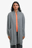 Vince Grey Cashmere Midi-Length Cardigan Size XS